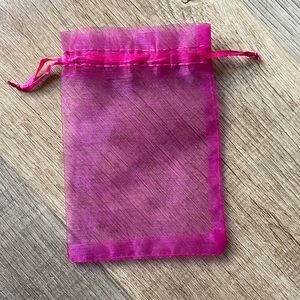 Fuschia organza gift bag